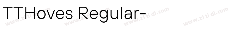 TTHoves Regular字体转换